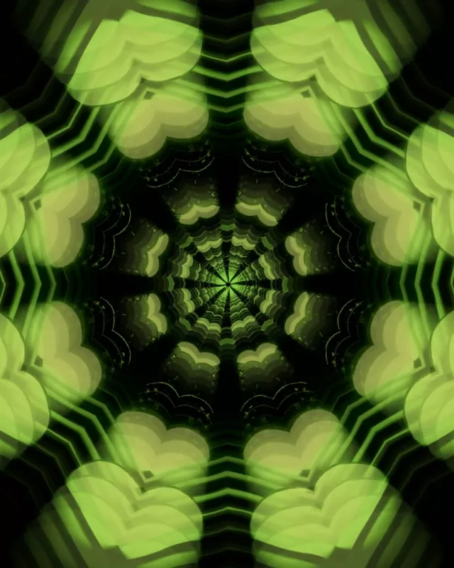 Неоновая туннель калейдоскоп вихрь Loop 4:5 Instagram 60fps Screensaver