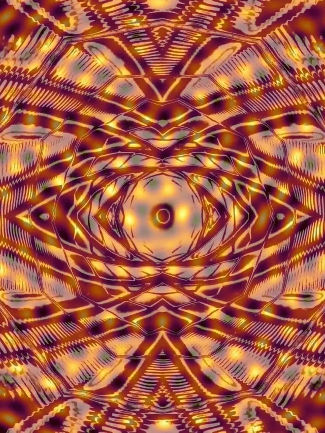 Neon Tunnel Kaleidoscope Vortex Loop 60fps 3:4 iPad Portrait Screensaver