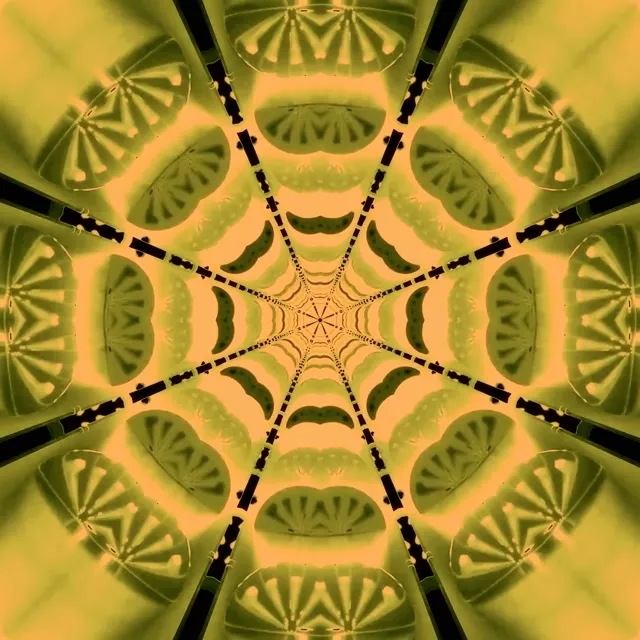 تونل نئون کالیدوسکوپ تار VJ Loop 1:1 Square 60fps محافظ صفحه