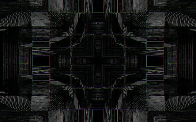 Neon Tunnel Symmetric Vortex 16:10 MacBook 60fps Screensaver VJ Loop