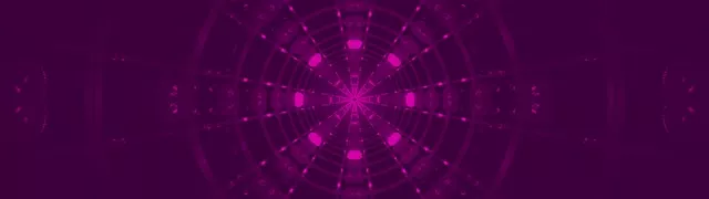 Neon Tunnel Magenta Radial Edderkoppenet VJ Loop 32:9 Super Ultrawide 60fps Pauseskærm