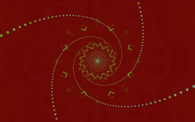 Neon Tunnel Kaleidoscope Star Burst VJ Loop 16:10 Macbook 60fps Screensaver