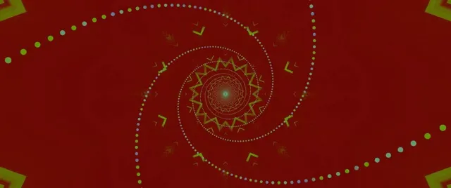 Neon Tunnel Kaleidoscope Star Mandala Vj Loop 2.39:1 Cinemascope 60fps Screensaver