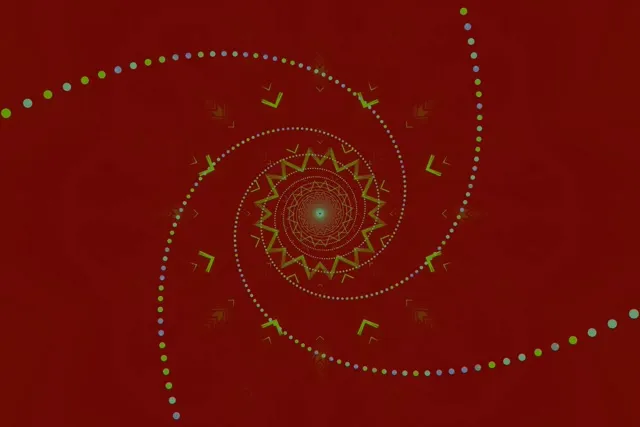 Tunel Neon Vortex Kaleidoskop Ylli VJ Loop 3:2 Surface 60fps Screensaver