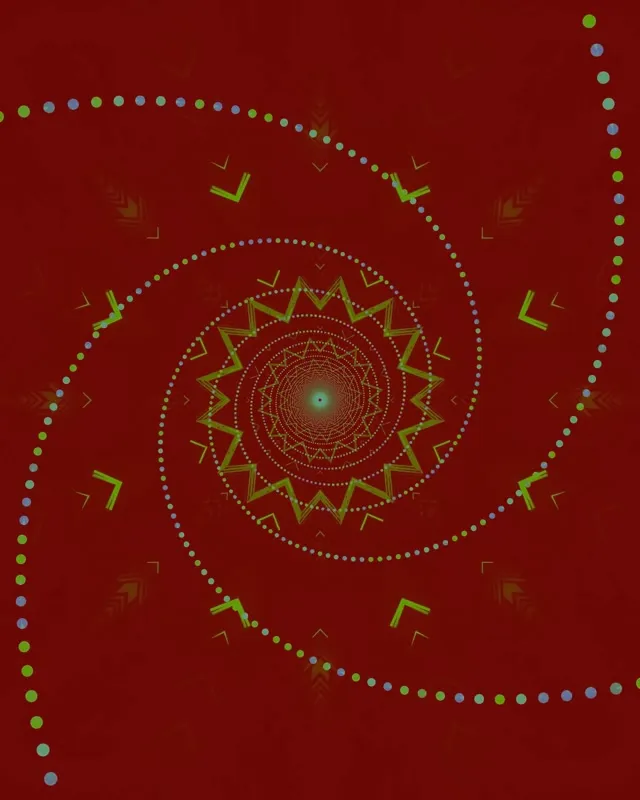 Neon Tunel Mandala Izar Zurrunbiloa VJLoop 4:5 Instagram 60fps Pantaila-babeslea