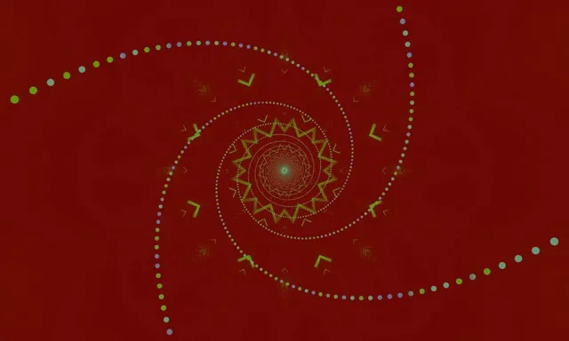 Neon Tunnel Kaleidoscope Star Burst VJ Loop 5:3 Wide 60fps Screensaver