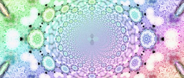 Neon Tunnel Fractal Kaleidoscope Vj Loop 21:9 Ultrawide 60fps Screensaver