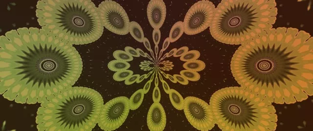 Fractal Kaleidoscope Neon Tunnel VJ Loop 2.39:1 Cinemascope 60fps Screensaver