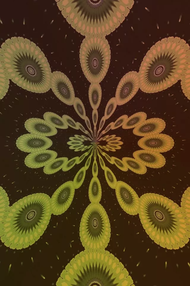 Kaleidoscope Fractal Neon Tunnel 2:3 Portrait 60fps VJ Loop Screensaver