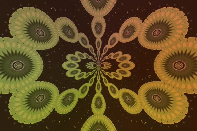 Fractal Kaleidoscope Neon Tunnel | VJ Loop 60fps 3:2 Screensaver