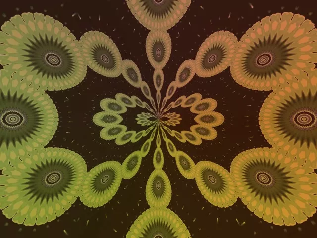 Fractal Kaleidoscope Neon Tunnel 4:3 Classic 60fps VJ Loop Screensaver