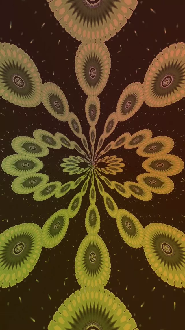 Fractal Kaleidoscope Neon Tunnel 9:16 Reels 60fps VJ Loop Screensaver