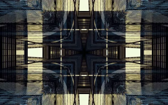 Неон Тунел Огледална Градска Мрежа VJLoops 60fps 16:10 Macbook Чувар на екран