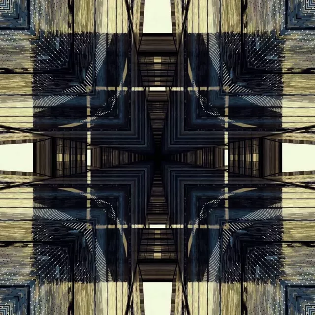 מנהרת נאון רשת צלב מוחזרת VJLoops 1:1 ריבוע 60fps שומר מסך