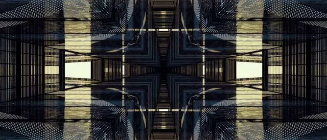 Neon Tunel Zrcadlová Mřížka VJLoops 21:9 Ultrawide 60fps Spořič obrazovky