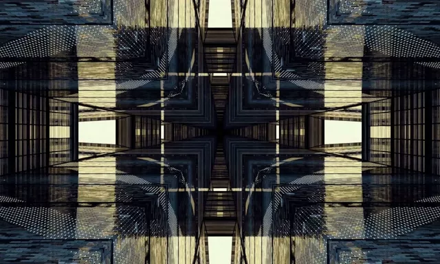 霓虹隧道镜像网格 VJ Loop 5:3 宽屏 60fps 屏保