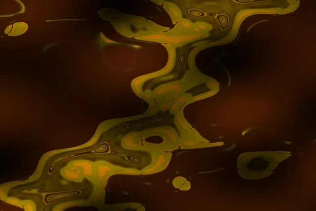 Neon Tunnel Morphing Yellow Organic VJ Loop 60fps 3:2 Screensaver