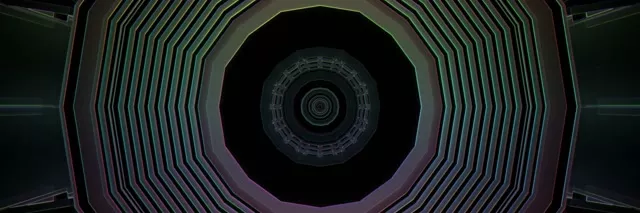 Neon Tunnel Концентричні Кола VJLoops 3:1 Triple Wide 60fps Screensaver