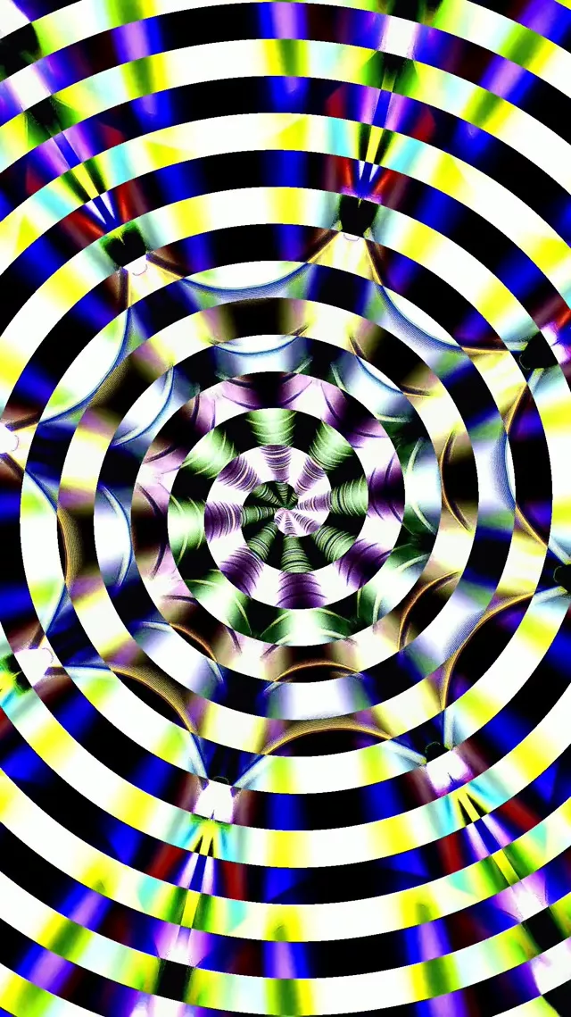 Neon Tunnel Kaleidoscope Vortex | 9:16 Reels 60fps Screensaver