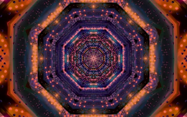 Túnel de Neó Fractal Octàgon VJLoops 60fps 16:10 MacBook Protector de Pantalla