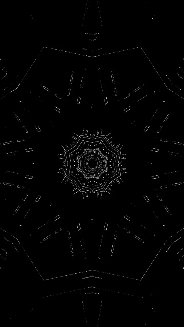 Neon Tunel Oktagon Fraktál VJLoops 9:16 Reels 60fps Spořič obrazovky