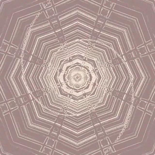 Neon Tunnel Octagon Grid Screensaver 1:1 Square 60fps Vj Loop