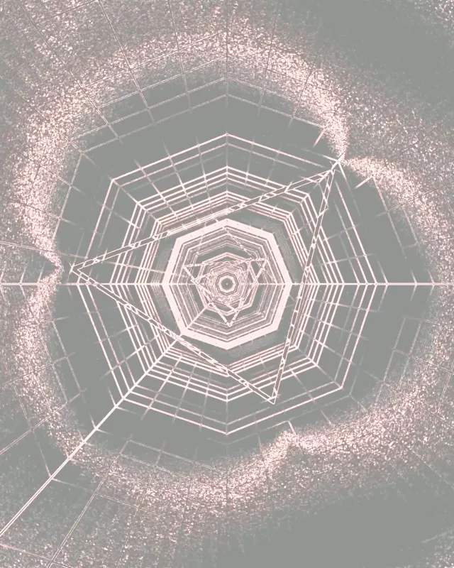 Neon Tunel Osmerokut Mreža Vrtlog VJ Loop 4:5 Instagram 60fps Screensaver