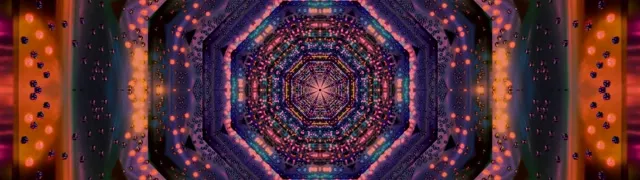 Neon Tunel Oktagon Kaleidoskop 32:9 Ultrawide 60fps Screensaver Vj Loop