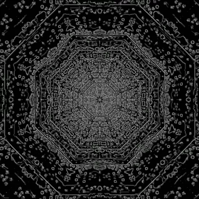 อุโมงค์นีออน Octagon Screensaver 1:1 Square 60fps VJLoops