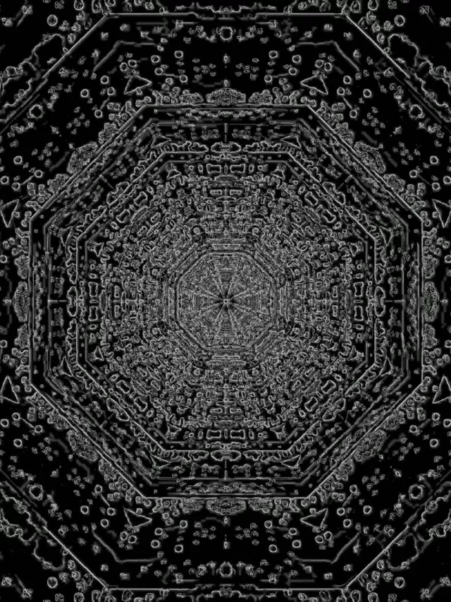 Neon Tunnel Oktagon Skjermsparer 3:4 iPad Portrett 60fps VJ Loop