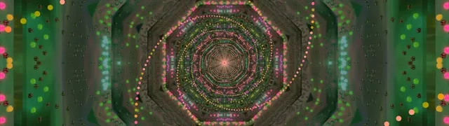 ネオン トンネル オクタゴン スパイラル 32:9 スーパー ウルトラワイド 60fps スクリーンセーバー VJ Loop