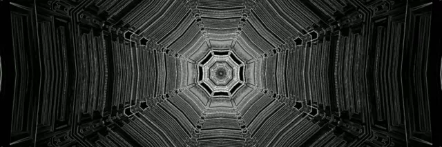 Túnel Neon Vórtice Octógono 3:1 Triplo Largo 60fps Proteção de Tela Vj Loop