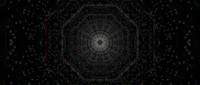 Neon Tunnel Octagon Vortex Loop 21:9 Ultrawide 60fps Screensaver