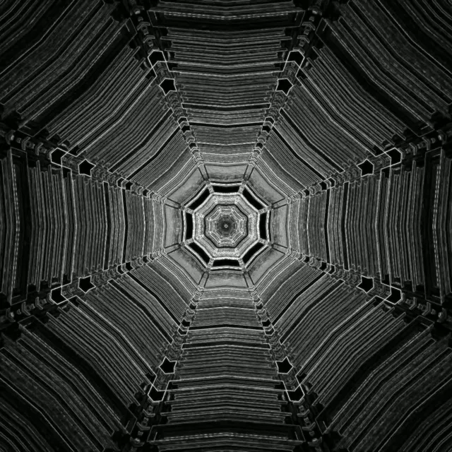 Neonový Tunel Oktagon Vír Spořič 1:1 Čtvercový 60fps VJ Loop