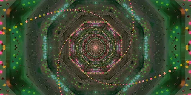 Neon Tonnel Agthoek Vortex VJ Loop 2:1 Univisium 60fps Skermskakel