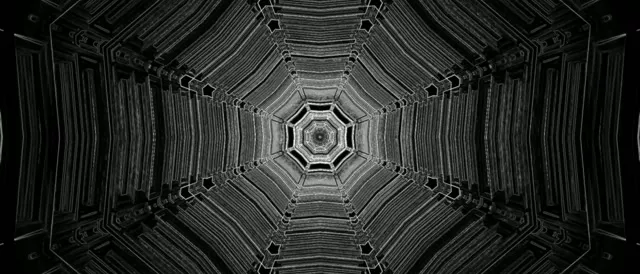 Neon Tunnel Octagon Vortex VJ Loop 21:9 Ultrawide 60fps Screensaver