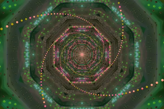 Neon Tunnel Octagon Vortex VJ Loop 3:2 Surface 60fps Screensaver