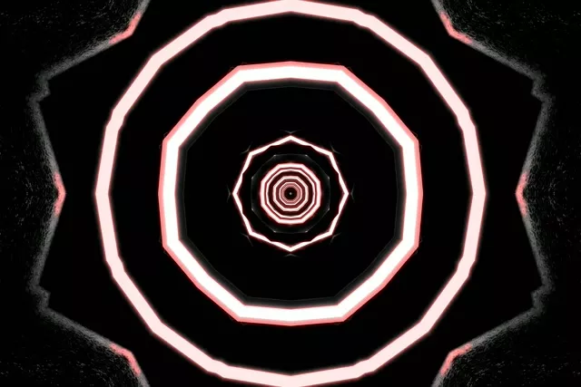 Neon Tunel Osmerokut Vrtlog VJ Loop 3:2 Surface 60fps Čuvar Zaslona