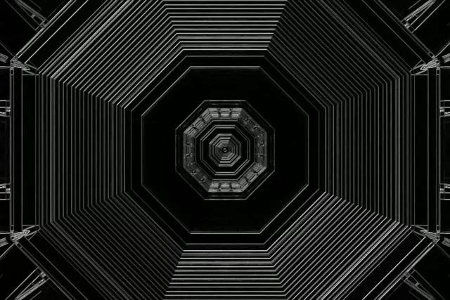 Neon Tunnel Octagon Vortex Vj Loop 3:2 Surface 60fps Screensaver