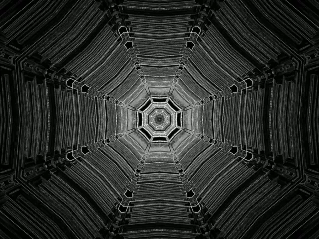 Túnel Neón Vórtice Octágono VJ Loop 4:3 Clásico 60fps Salvapantallas