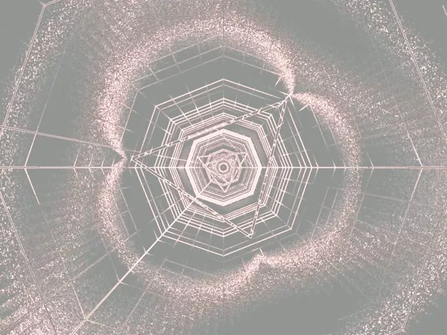 Túnel Neon Octógono Vórtice VJ Loop 4:3 Clássico 60fps Protetor de Tela