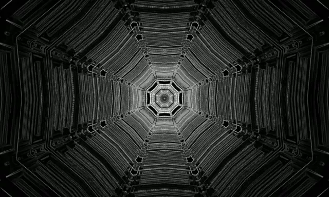 نفق نيون دوامة مثمن VJ Loop 5:3 عريض 60fps حافظة شاشة