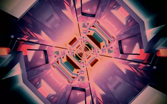 Неон Тунел Октагон Вртлог VJ Loop 60fps 16:10 Macbook Screensaver