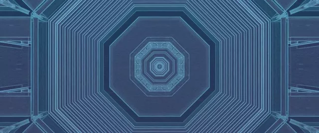 Neon Tunnel Octagon Vortex VJ Loop 60fps 2.39:1 Screensaver