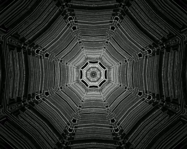 Neon Tunel Oktogono Zurrunbilo VJLoops 60fps 5:4 Industrial Pantaila-babeslea