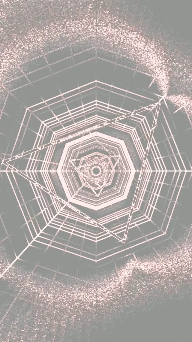 گردباد هشت‌ضلعی تونل نئون VJLoops 9:16 ریلز 60fps محافظ صفحه