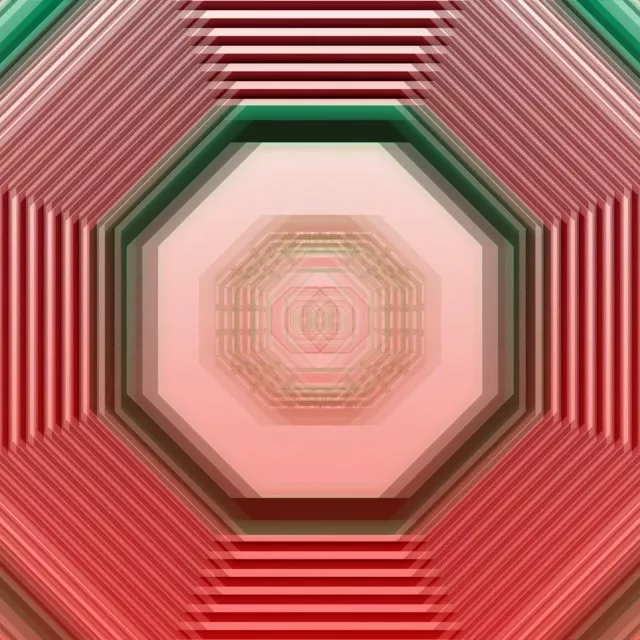 Neon Tunnel Octagonal Vortex 1:1 Square 60fps Screensaver VJLoops