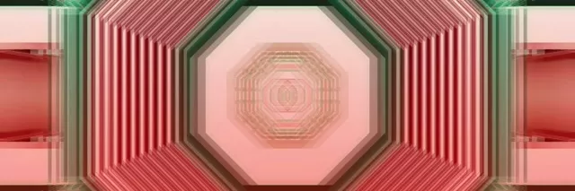 Vórtex Octogonal Túnel Neon 3:1 Triple Ancho 60fps VJ Loop Protector de Pantalla