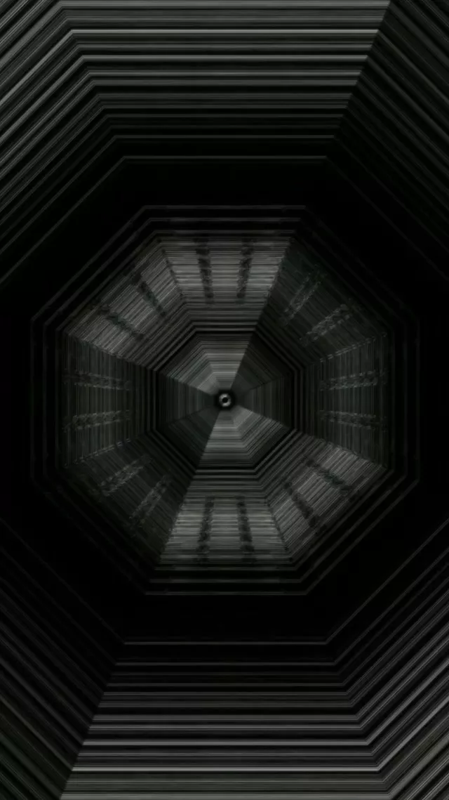 Neon Tunnel Octagonal Vortex 9:16 Reels 60fps VJ Loop Screensaver