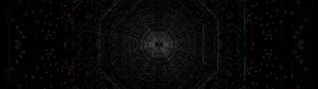 Neon Tunel Oktagonalni Vortex VJ Loop 32:9 Ultrawide 60fps Screensaver